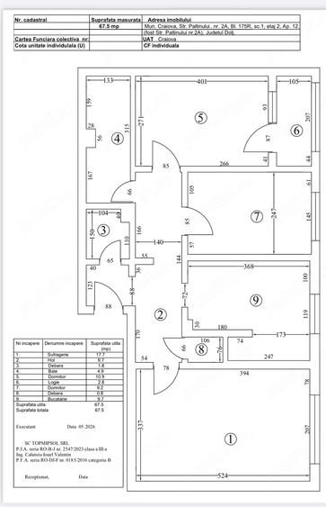 Apartament cu 3 camere decomandat, mobilat în Craiovița Nouă