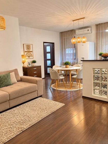 2 Camere Renovat 58.7MP Podul Constanta-Bucurestii Noi-Soseaua Chitilei Mobilat Utilat Complet Clasa A-Centrala Proprie in spate Akcent City Marmura