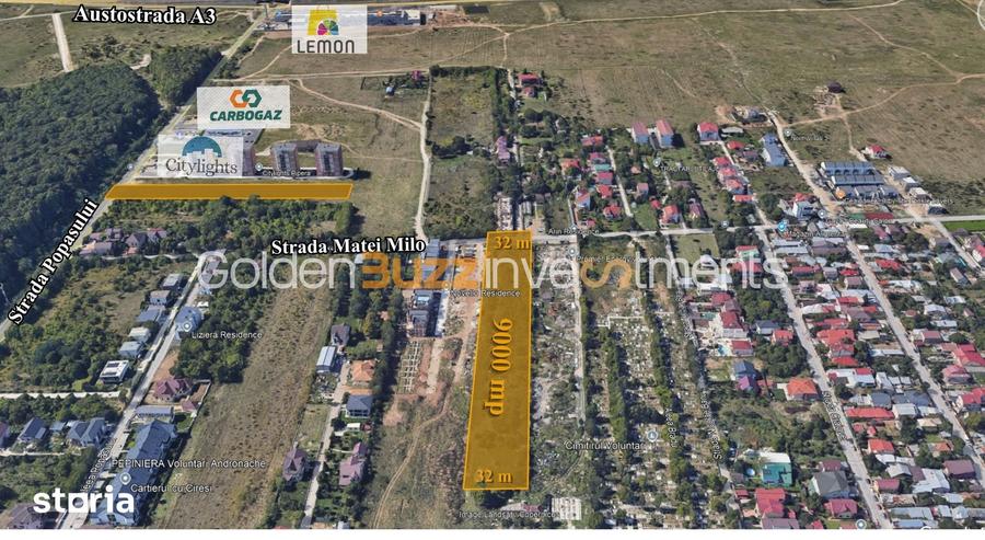Teren de 9000 mp, în Central