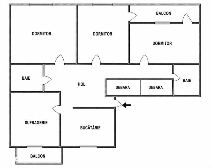 Apartament cu 4 camere decomandat în Mănăștur