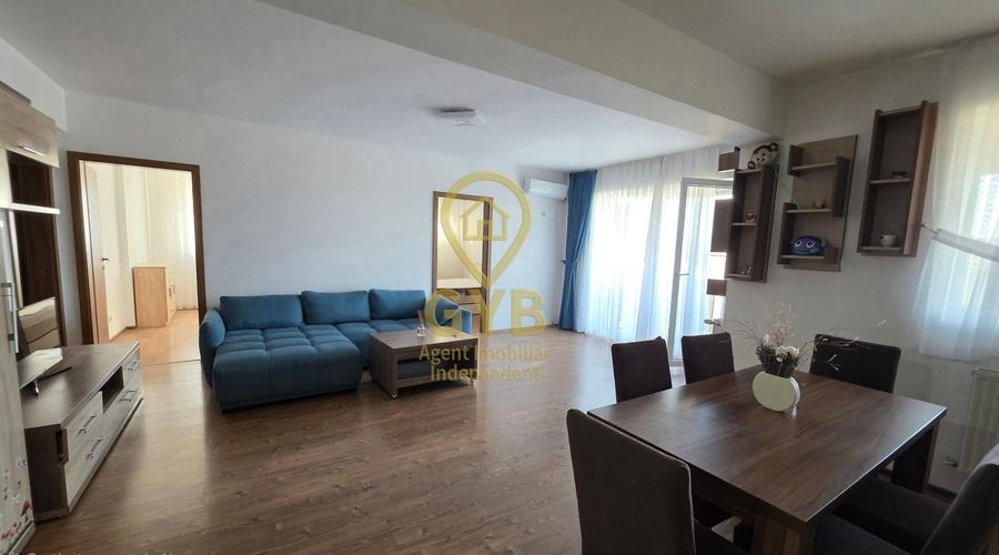 Apartament cu 3 camere decomandat, mobilat în Nufărul