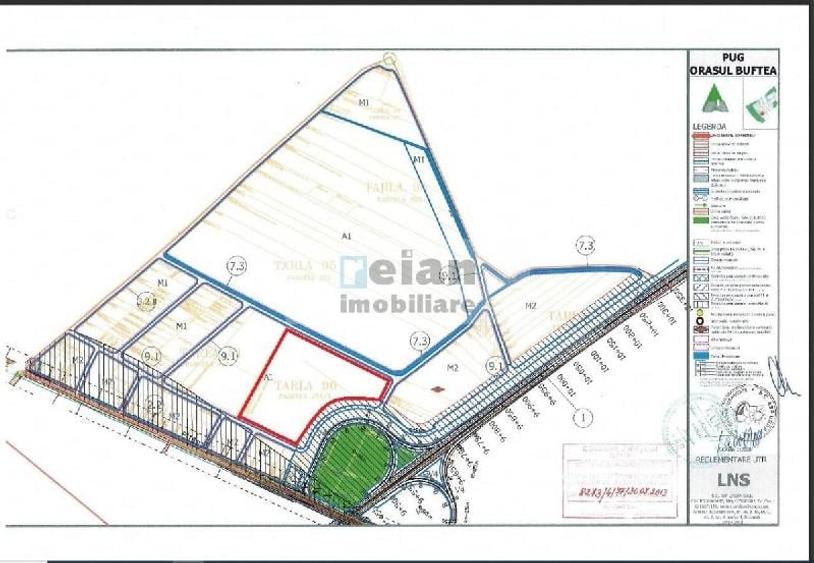 Teren Construcții intravilan de 66000 mp, în Buftea
