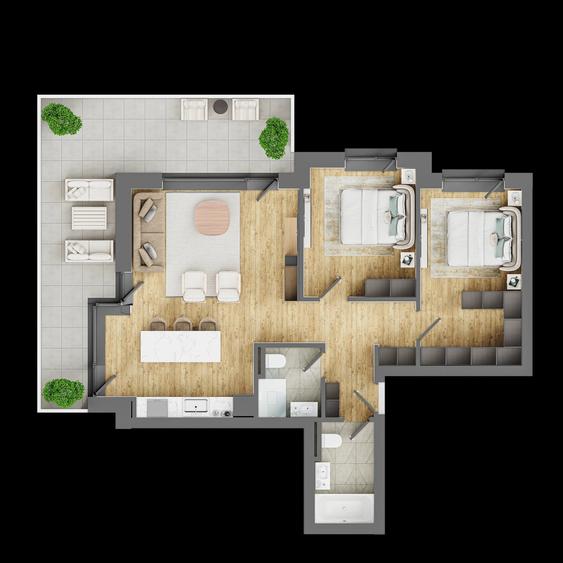 Apartament 3 camere Alpha Distrikt Brasov - 12