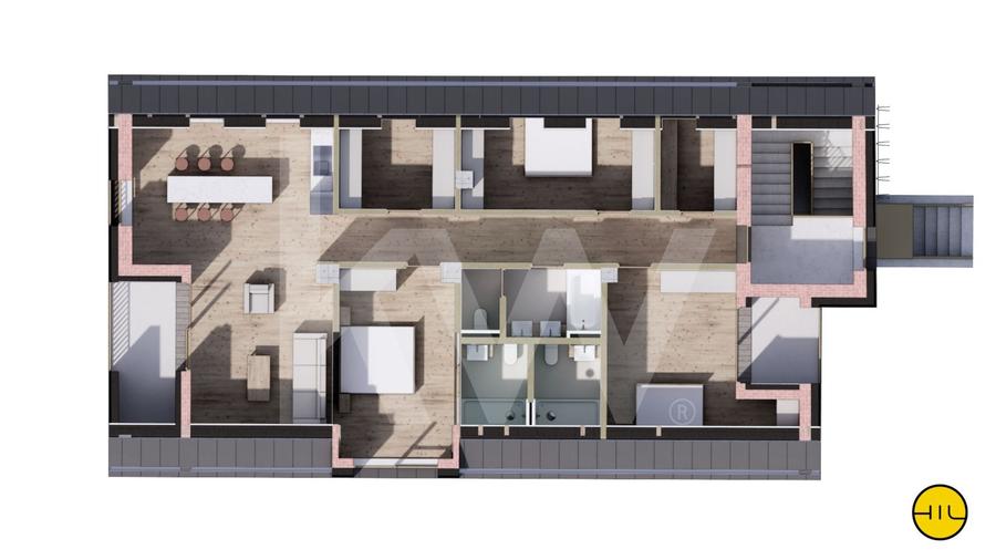 Casă cu 8 camere cu Teren 812 Mp în Central