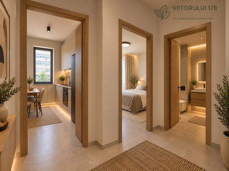 Apartament cu 3 camere semidecomandat în Moșilor