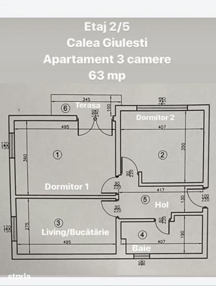 Apartament 3 camere Giulesti bloc nou parcare inclusa - 6