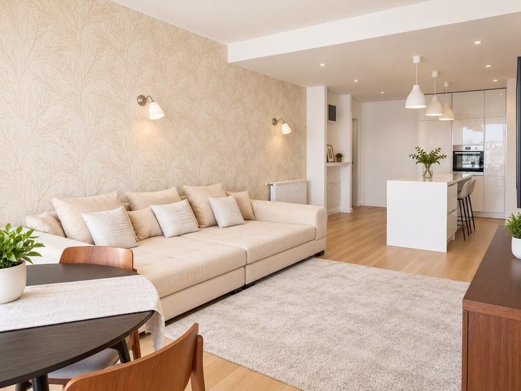Apartament cu 3 camere semidecomandat, mobilat în Băneasa
