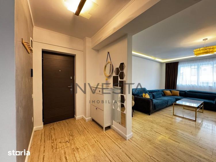 Apartament cu 4 camere semidecomandat, mobilat în Borhanci