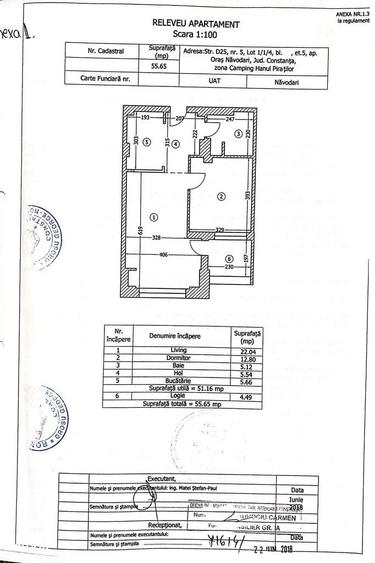 Apartament cu 2 camere în Nord