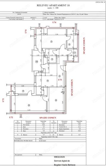 Apartament cu 3 camere în Central