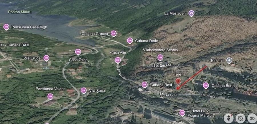 Teren de 2000 mp, în Poiana