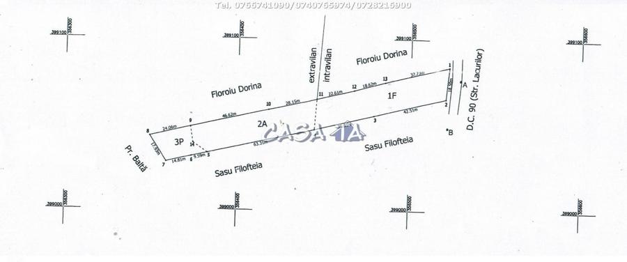 Teren Construcții intravilan de 2942 mp, în Lelești
