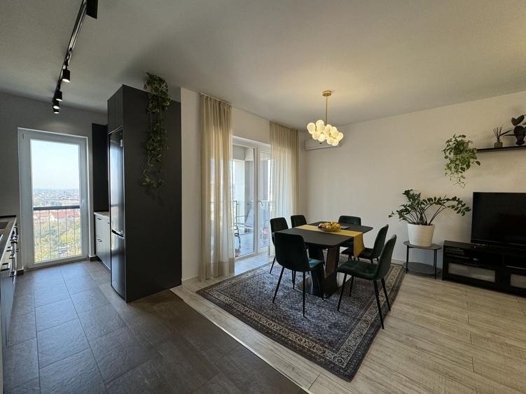 Apartament cu 3 camere semidecomandat, mobilat în UTA
