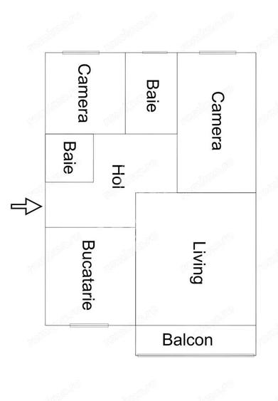 Apartament cu 3 camere decomandat în Dâmbovița