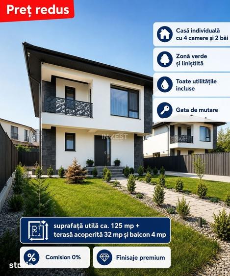 Casă cu 4 camere cu Teren 500 Mp în Bârnova