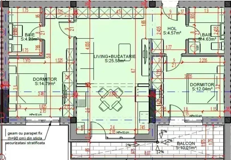 Apartament cu 3 camere decomandat în Theodor Pallady
