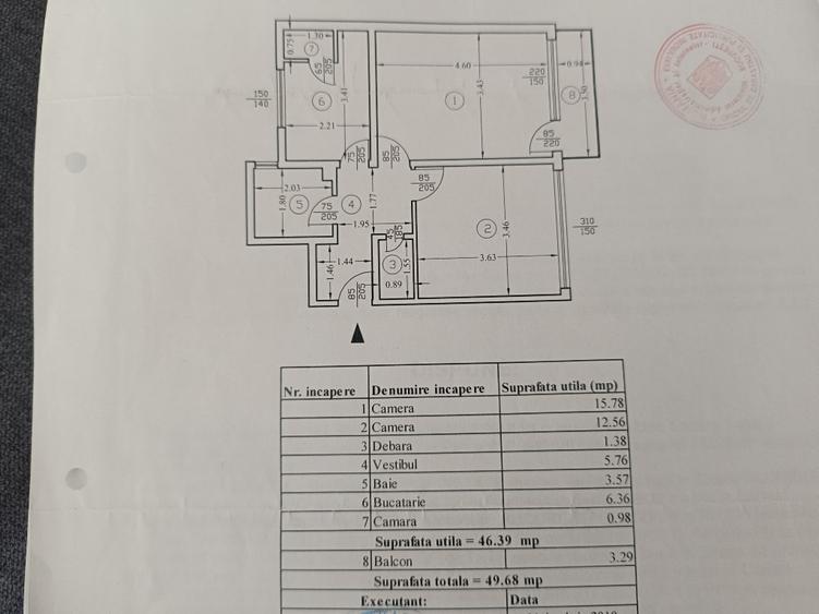 Apartament cu 2 camere decomandat în Brâncoveanu