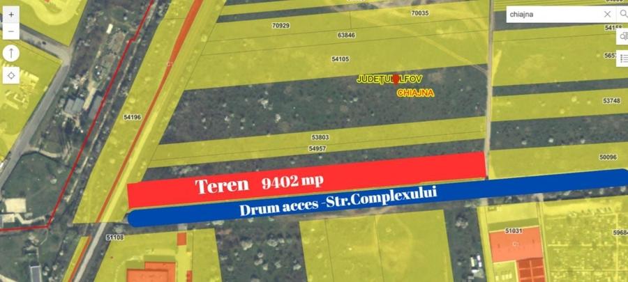 Teren Construcții intravilan de 9402 mp, în Chiajna