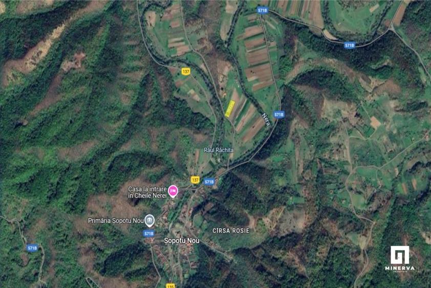 Teren agricol intravilan de 3600 mp, în Șopotu Nou