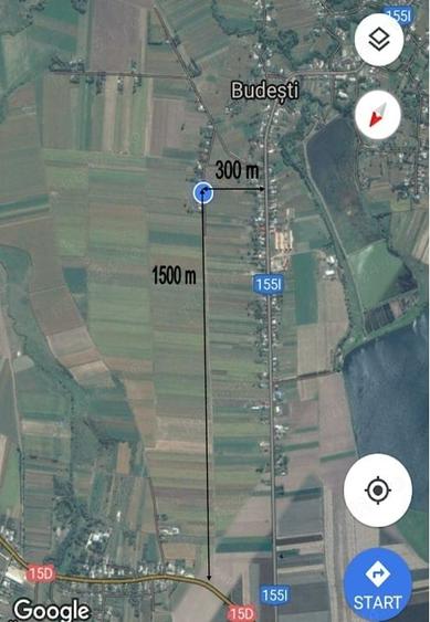 Teren de 10000 mp, în Budești