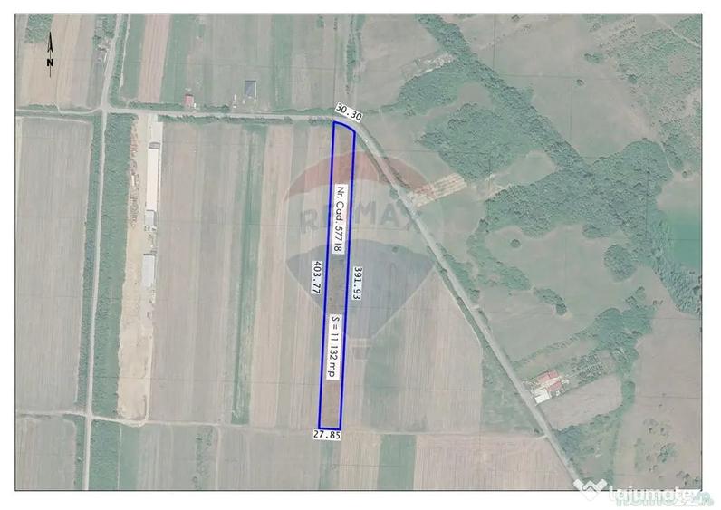 Teren de 11132 mp, în Saca