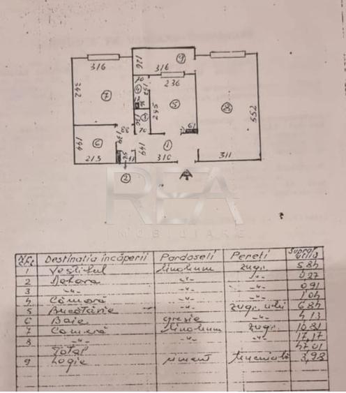 Apartament cu 2 camere decomandat, mobilat în Rahova