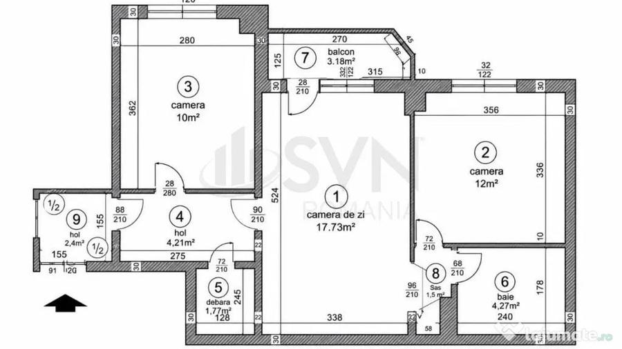 Apartament l 3 camere l Stefan cel Mare - 3