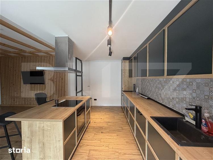 Apartament pe 2 niveluri, 150 mp, mansarda birou, parcare, zona Calea - 14