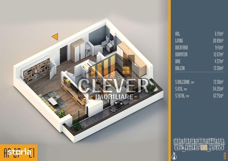 Ideal investitie Apartament Spatios 2 camere Th. Pallady Comision 0