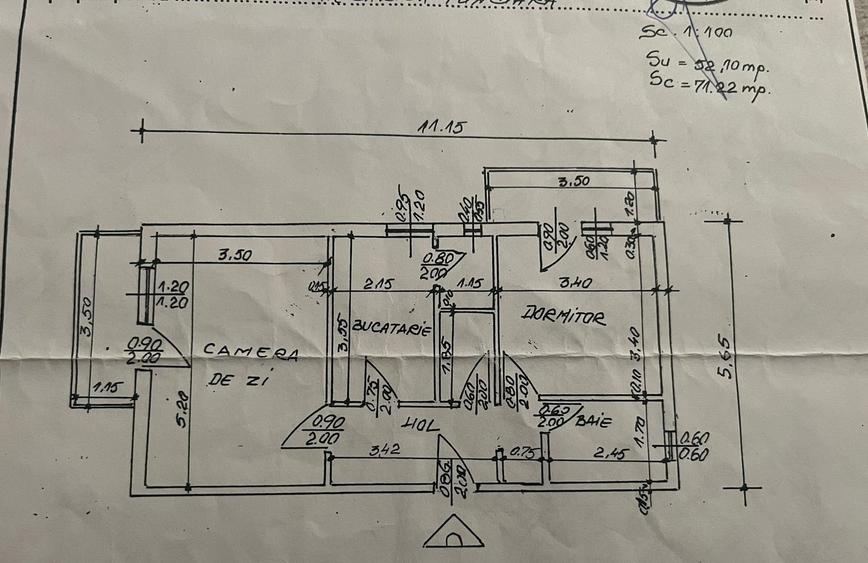 Apartament cu 2 camere decomandat în Tudor Vladimirescu