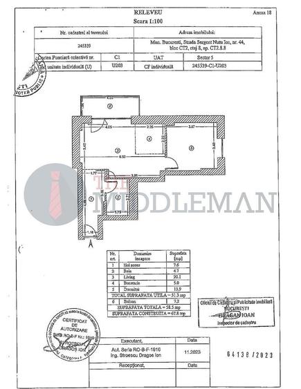 Apartament cu 2 camere în Cotroceni