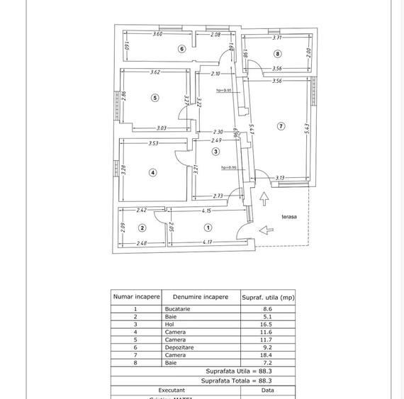Casă cu 3 camere cu Teren 146 Mp în Colentina