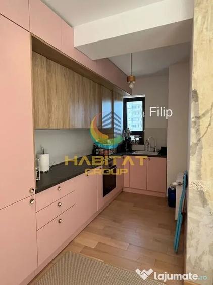 Apartament cu 2 camere semidecomandat, mobilat în Tineretului