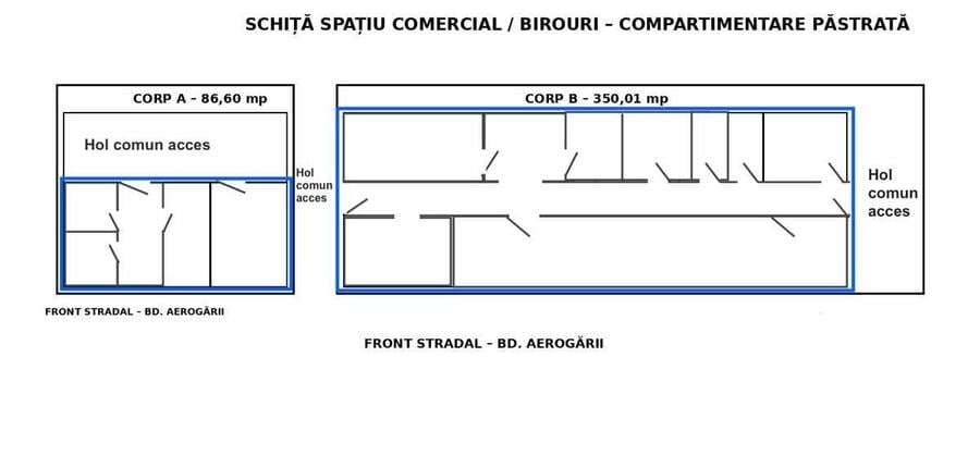 Spațiu comercial, de 436 mp, în Băneasa
