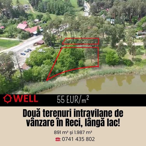 Teren intravilan de 2878 mp, în Reci