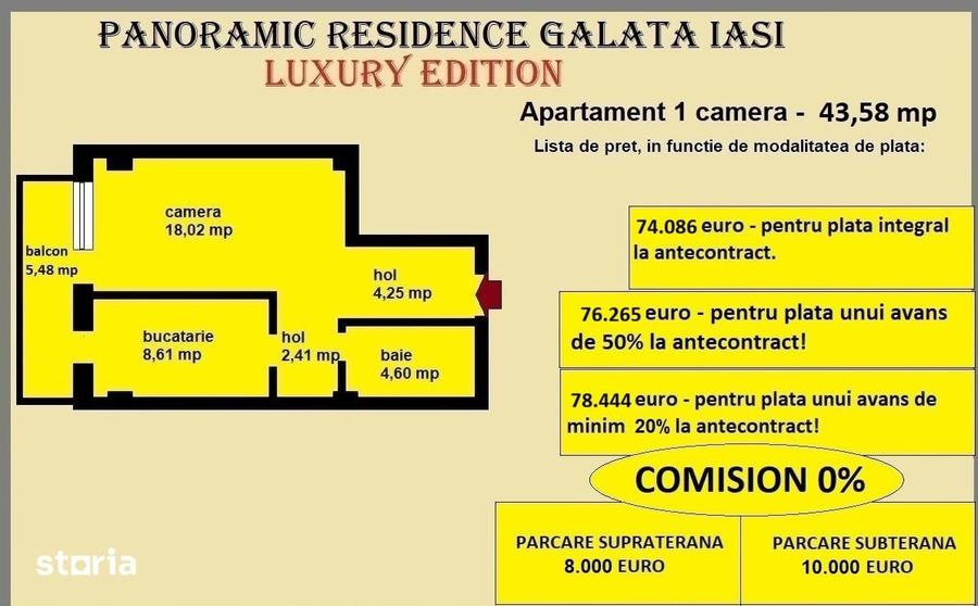 Garsonieră decomandată în Galata