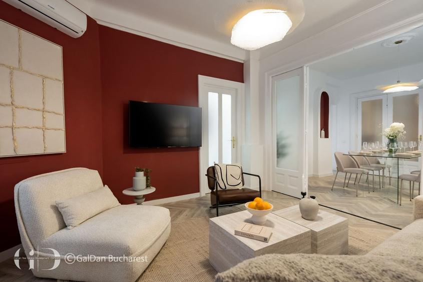 Apartament cu 4 camere, mobilat în Cișmigiu