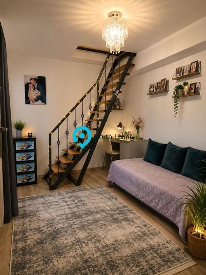 Apartament cu 2 camere decomandat, mobilat în Haliu