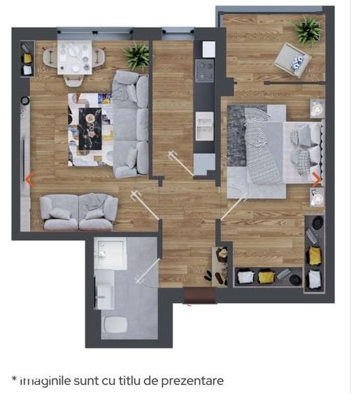 Apartament 2 camere bloc nou mutare imediata Dacia - 1