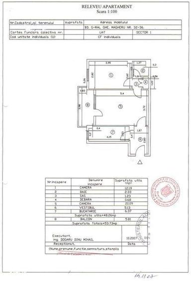 Apartament cu 2 camere semidecomandat, mobilat în Magheru