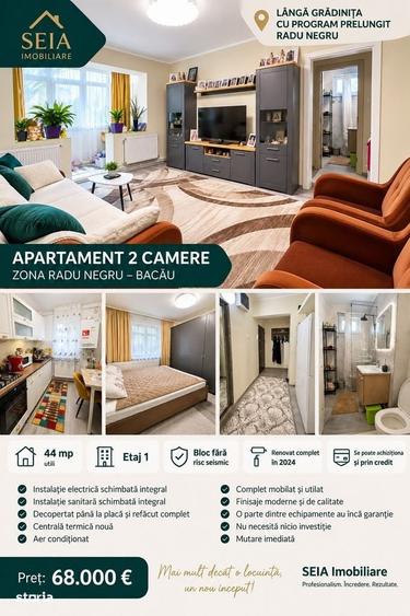 Apartament cu 2 camere în Central