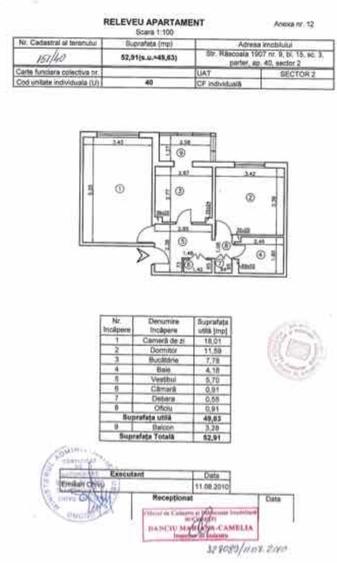 Apartament 2 camere, 53 mp utili – Strada Răscoala 1907 – Parter – Bloc reabilit - 5