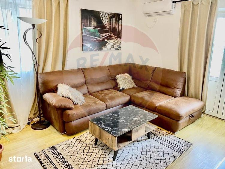 Apartament cu 2 camere, mobilat în Batistei