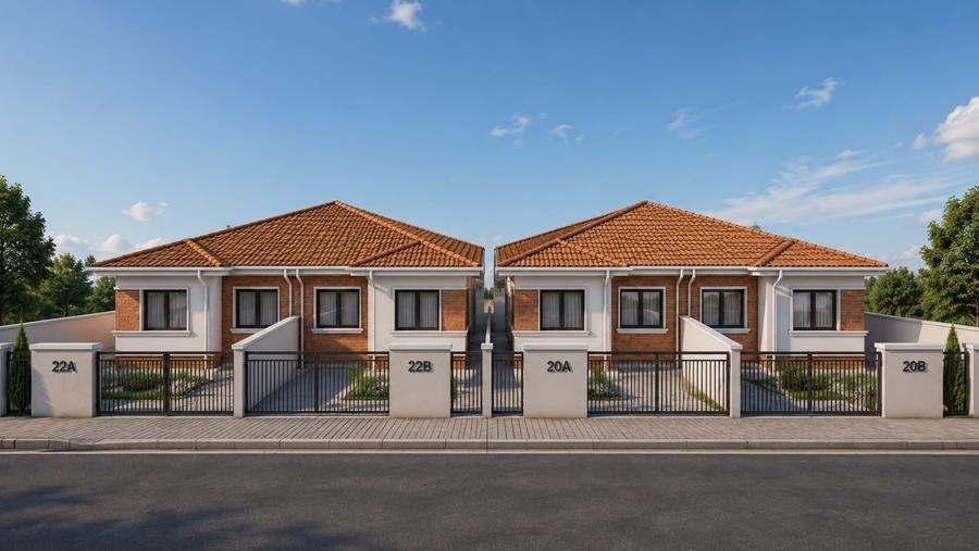 Duplex cu 4 camere cu Canalizare în Moșnița Nouă