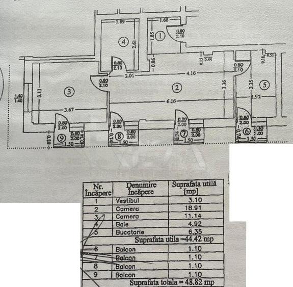 2 camere Theodor Pallady, an 2009, metrou, 49 mp - 13
