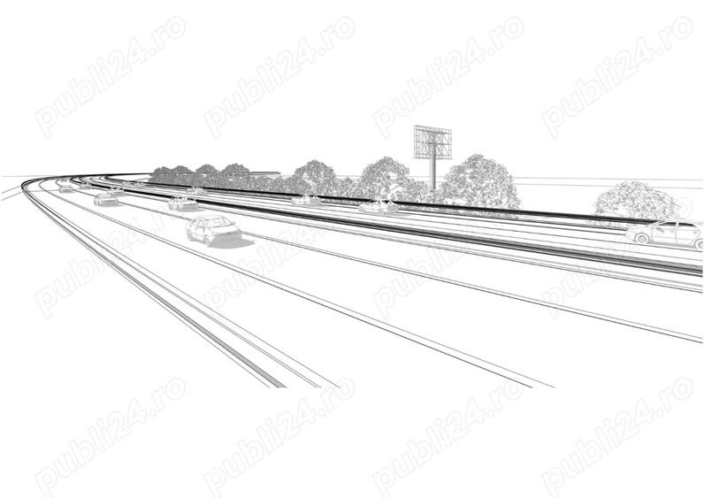 Loca?ie PREMIUM A1 Simeria Panou Publicitar GIGANT (14x8m) Vizibilitate Maxima Nod Rutier - 3