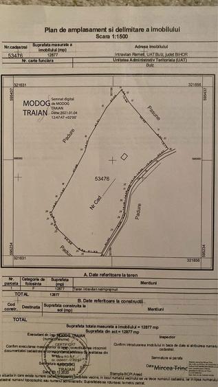 Teren intravilan 12.800 mp investitie - 3