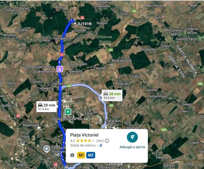 Teren de vanzare intravilan – Ciolpani, zona Izvorani, comision 0% - 3