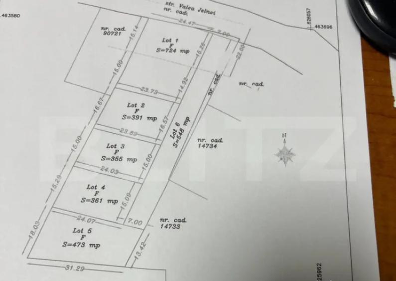 Teren intravilan,parcelat,pregatit de construit,Podul Jelnei - 1