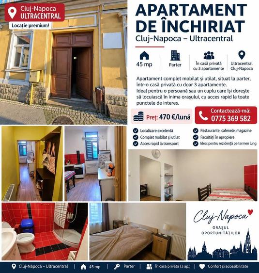 Garsonieră decomandată în Ultracentral
